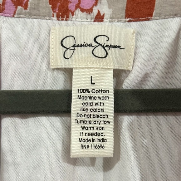 Jessica Simpson Pink and White Patterned Dress - Picture 3 of 3